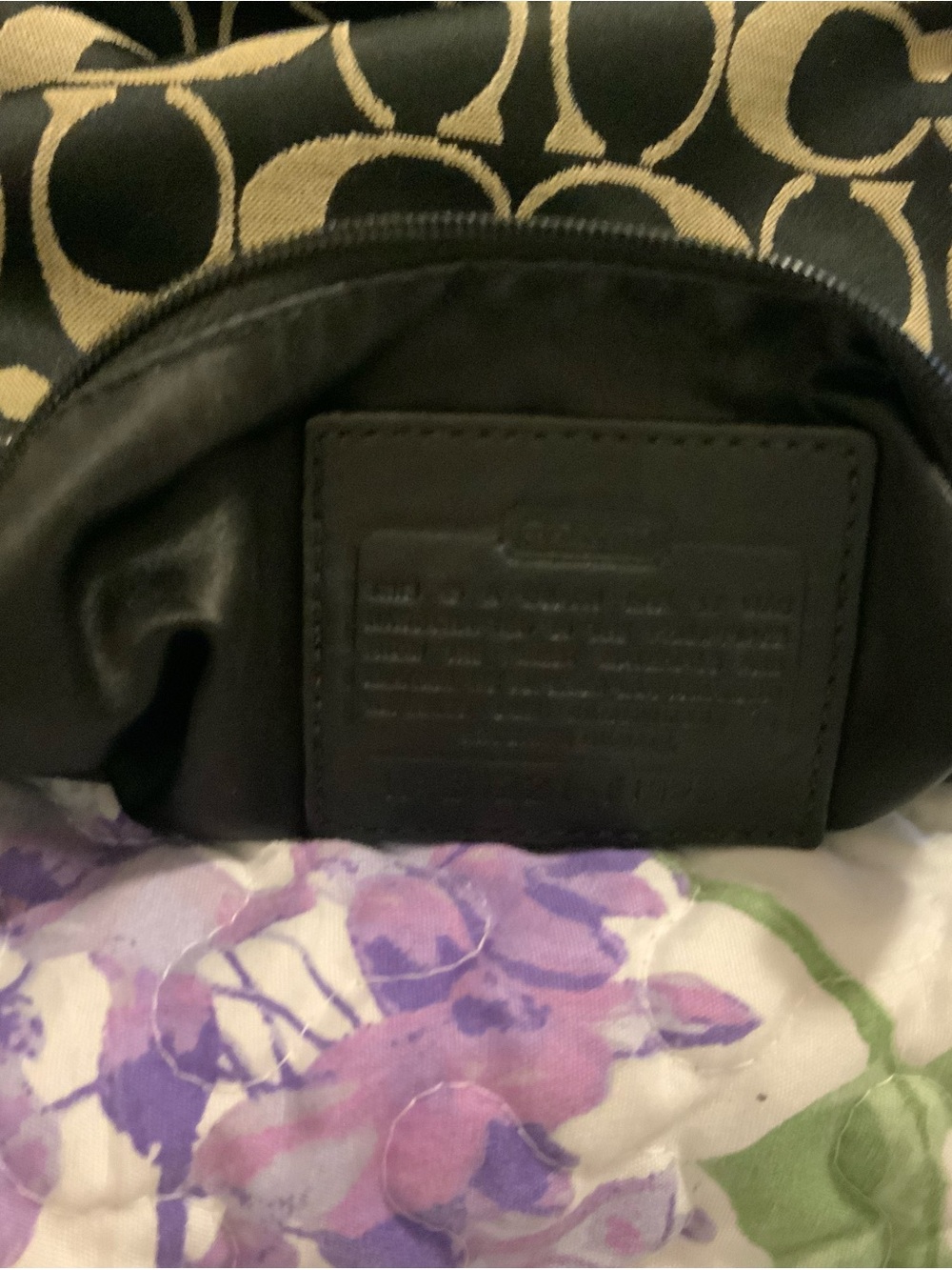 Coach Black and Tan Signature Jacquard Crossbody Bag with Turnlock - Picture 5 of 5
